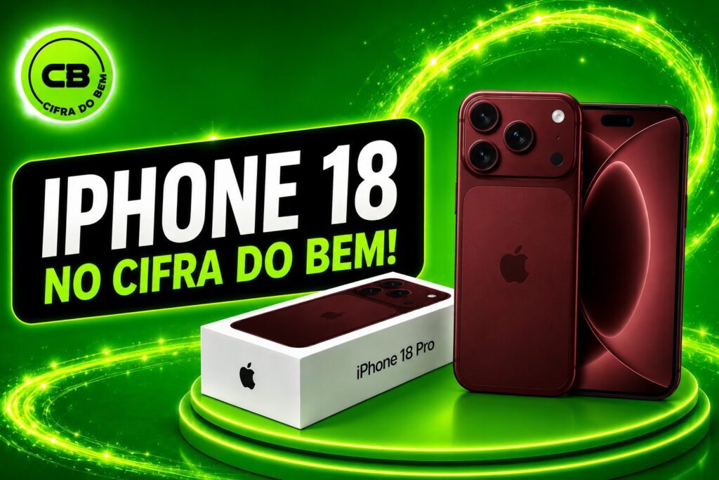 Participe do Sorteio do iPhone 18 Pro com o Cifra do Bem